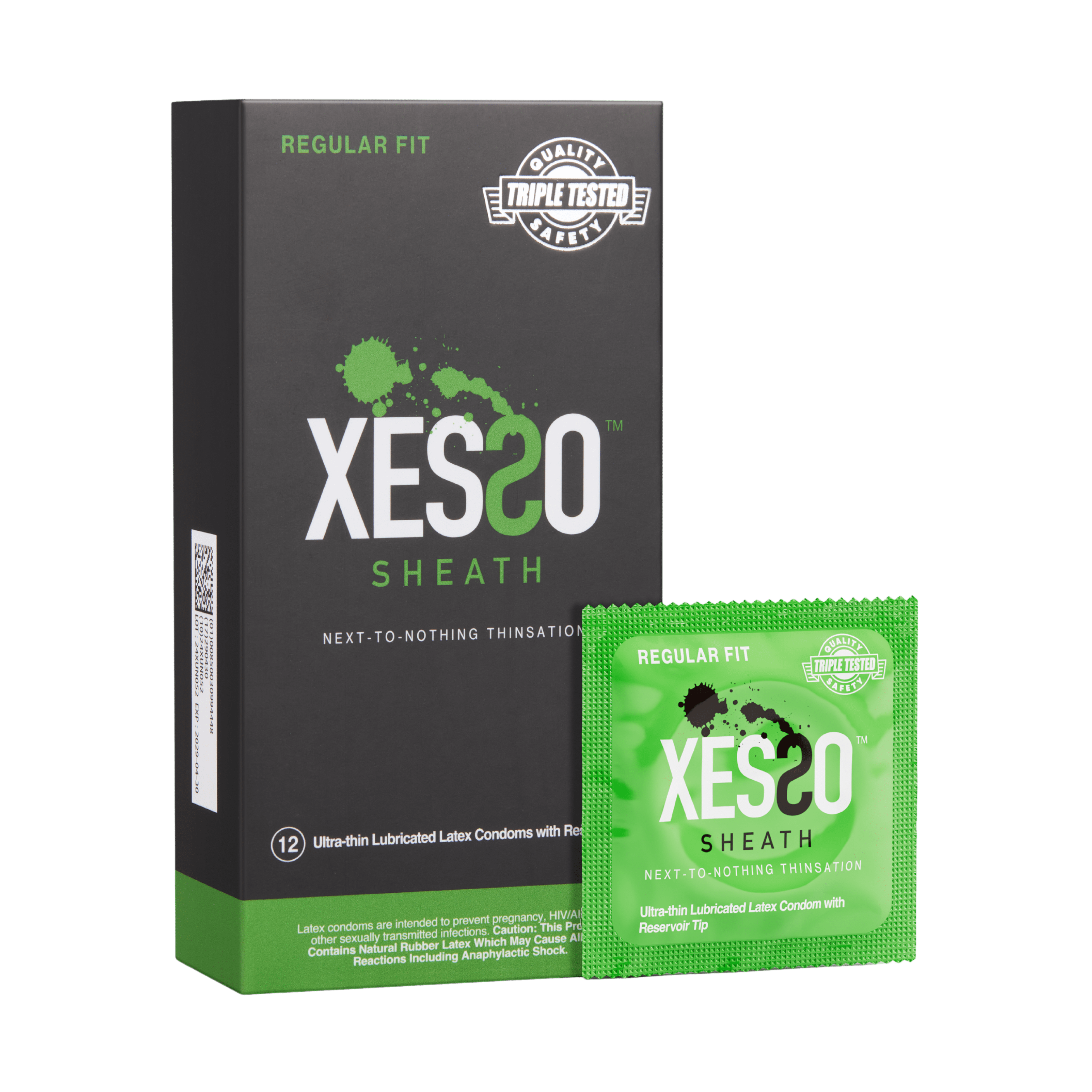 XESSO Sheath Ultra-thin Lubricated Latex Condoms with Reservoir Tip 3-Pack XESSO Sheath Ultra-thin Lubricated Latex Condoms with Reservoir Tip 3-Pack