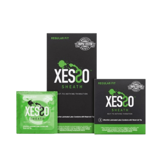 XESSO Lube & More Condoms XESSO Sheath Ultra-thin Lubricated Latex Condoms with Reservoir Tip