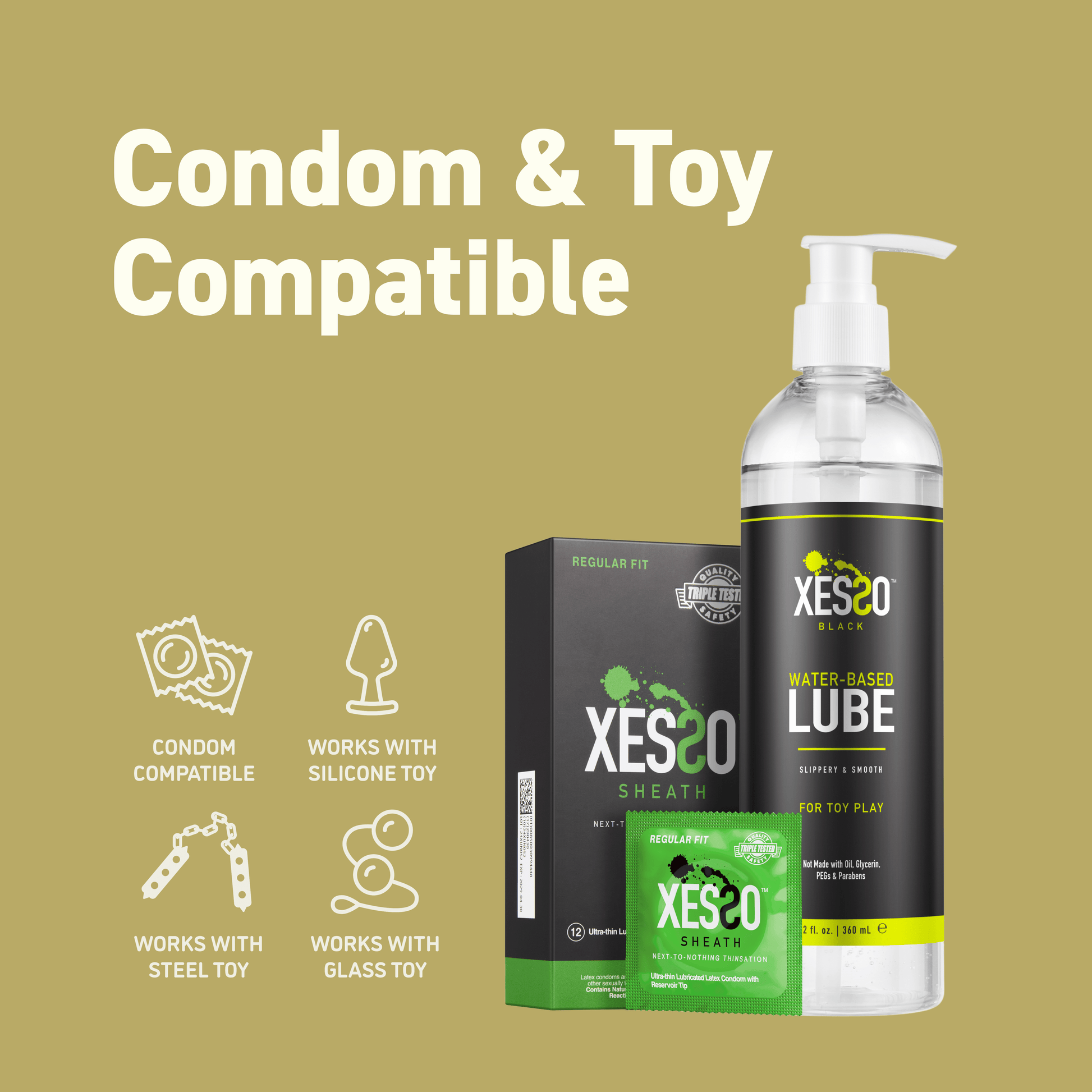 Water-based Lube for Toys | Safe, Non-Sticky & Long-Lasting XESSO Water-based Lube for Toys | Safe, Non-Sticky & Long-Lasting XESSO
