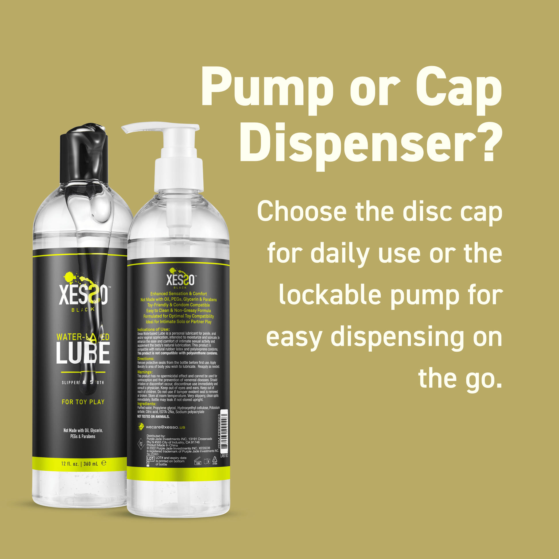 Water-based Lube for Toys | Safe, Non-Sticky & Long-Lasting XESSO Water-based Lube for Toys | Safe, Non-Sticky & Long-Lasting XESSO